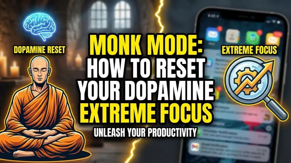 Monk Mode: How to Reset Your Dopamine for Extreme Focus