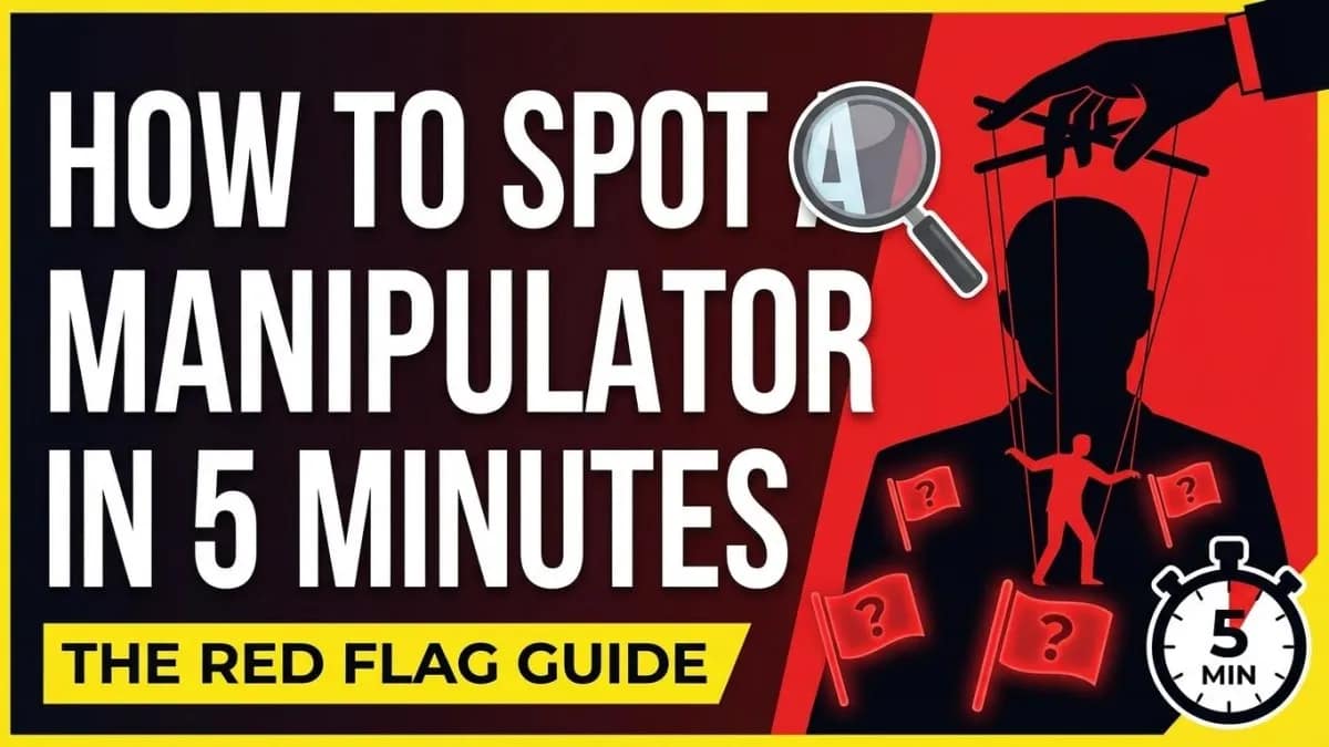 How to Spot a Manipulator in 5 Minutes: The Red Flag Guide