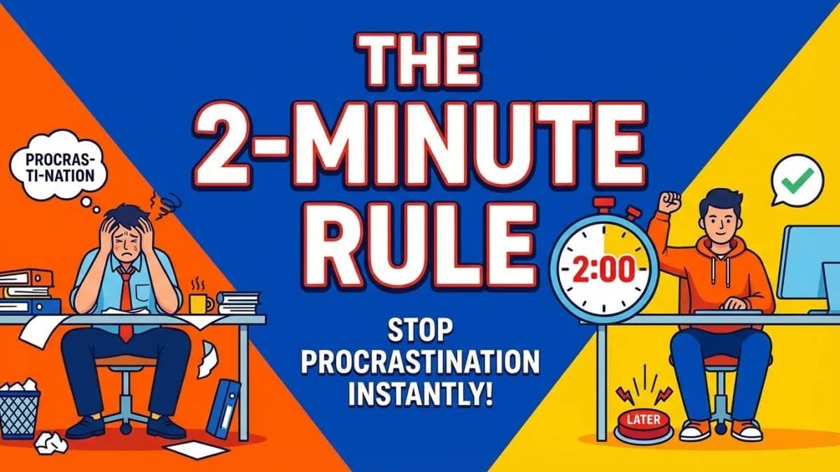 The "2-Minute Rule" to Stop Procrastination Instantly