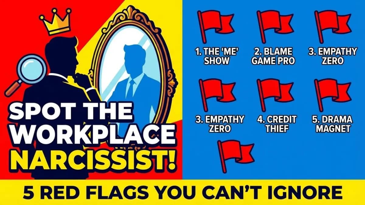 Spotting a Narcissist Co-Worker: 5 Red Flags to Watch