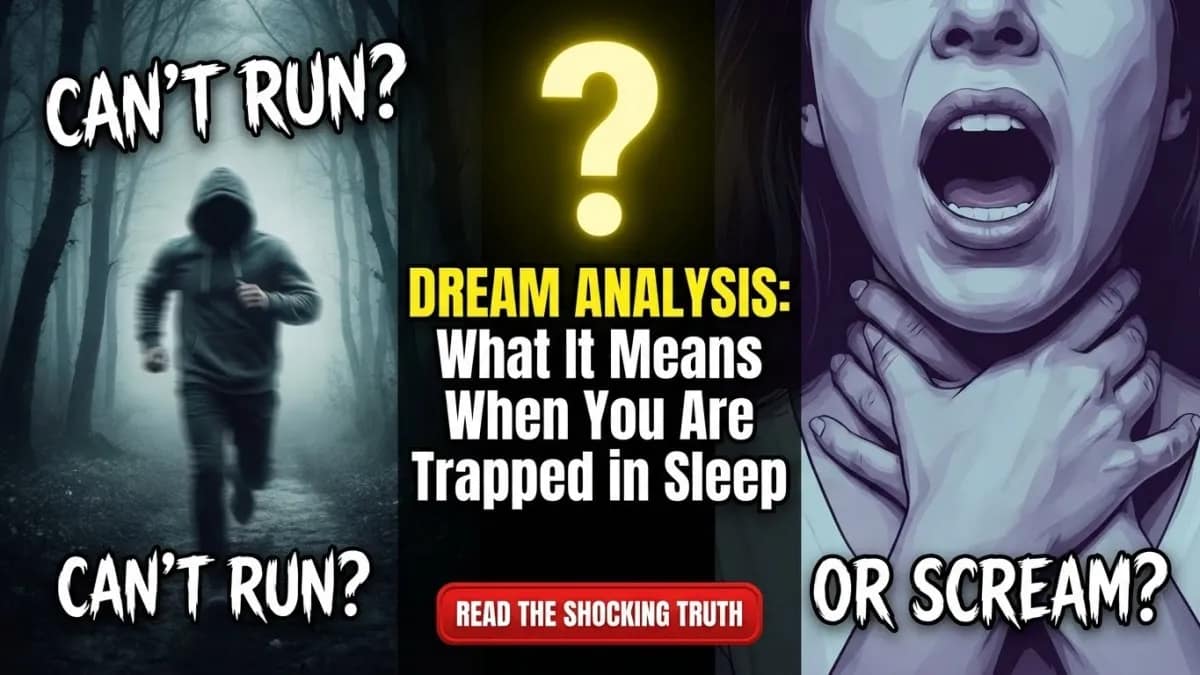 What It Means When You Can’t Run or Scream in a Dream
