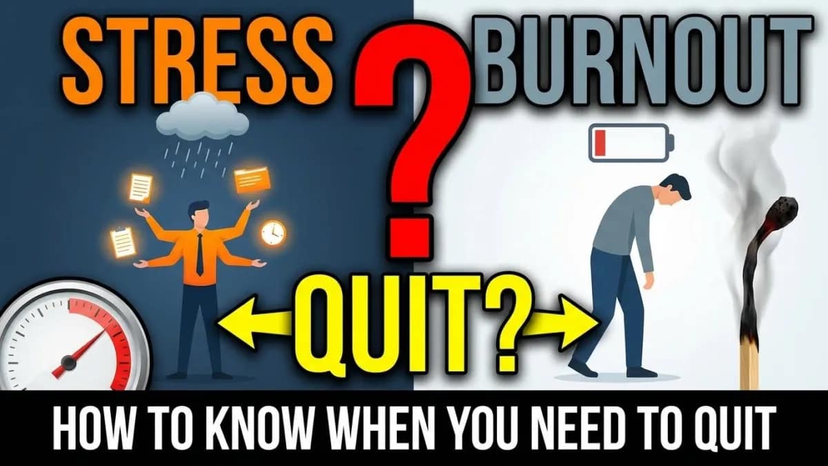 Burnout vs. Stress: How to Know When You Need to Quit