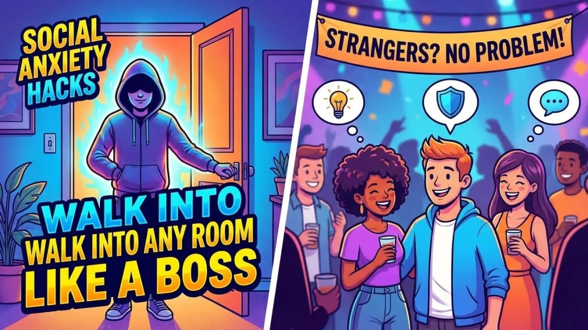 Social Anxiety Hacks: How to Walk Into a Room Full of Strangers