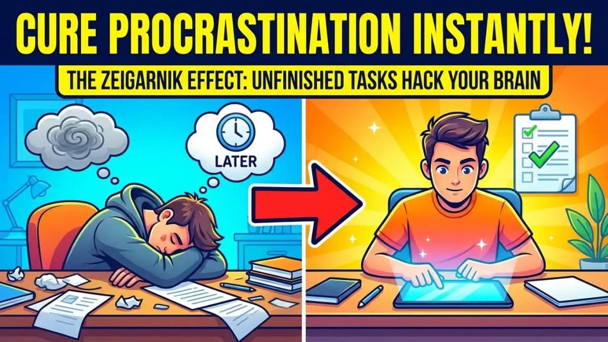 The Zeigarnik Effect: How to Cure Procrastination Instantly