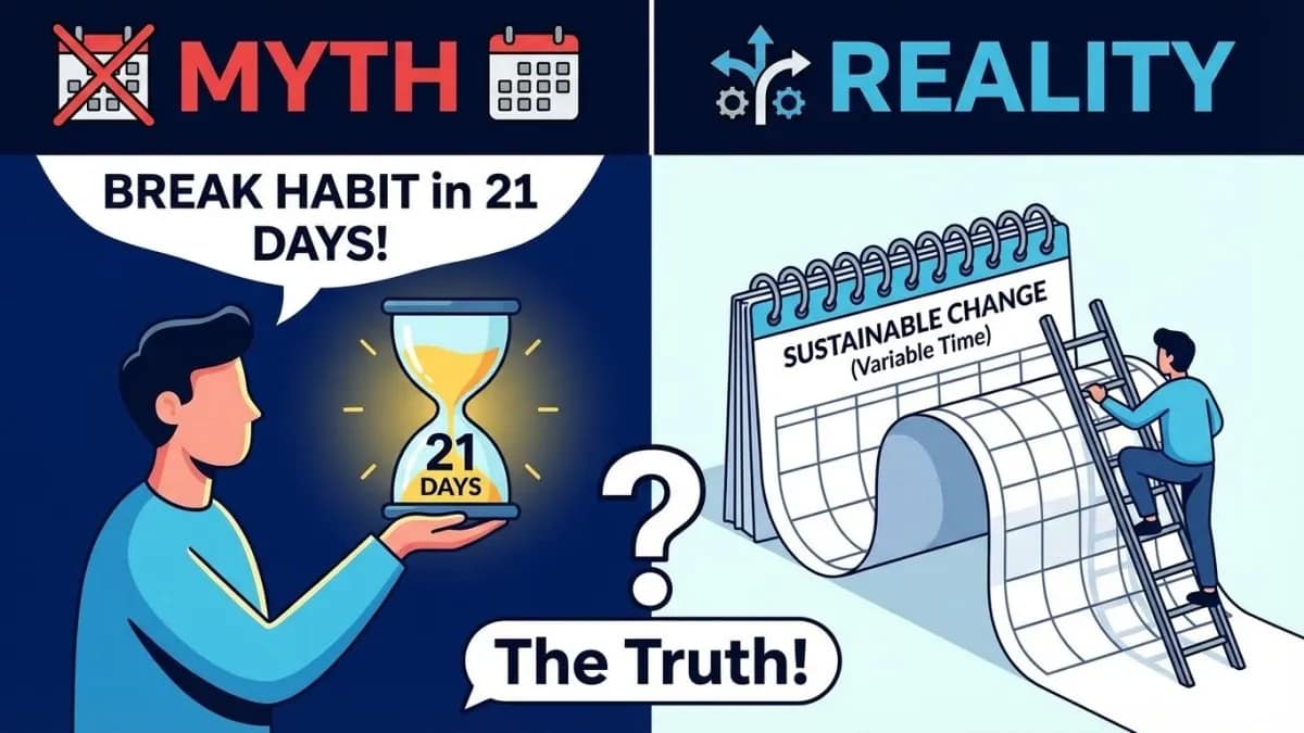 How to Break a Bad Habit in 21 Days (Myth vs. Reality)