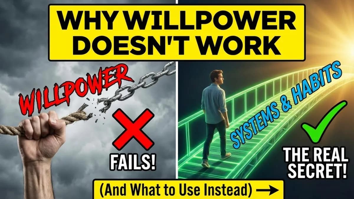 Why Willpower Doesn’t Work (And What to Use Instead)