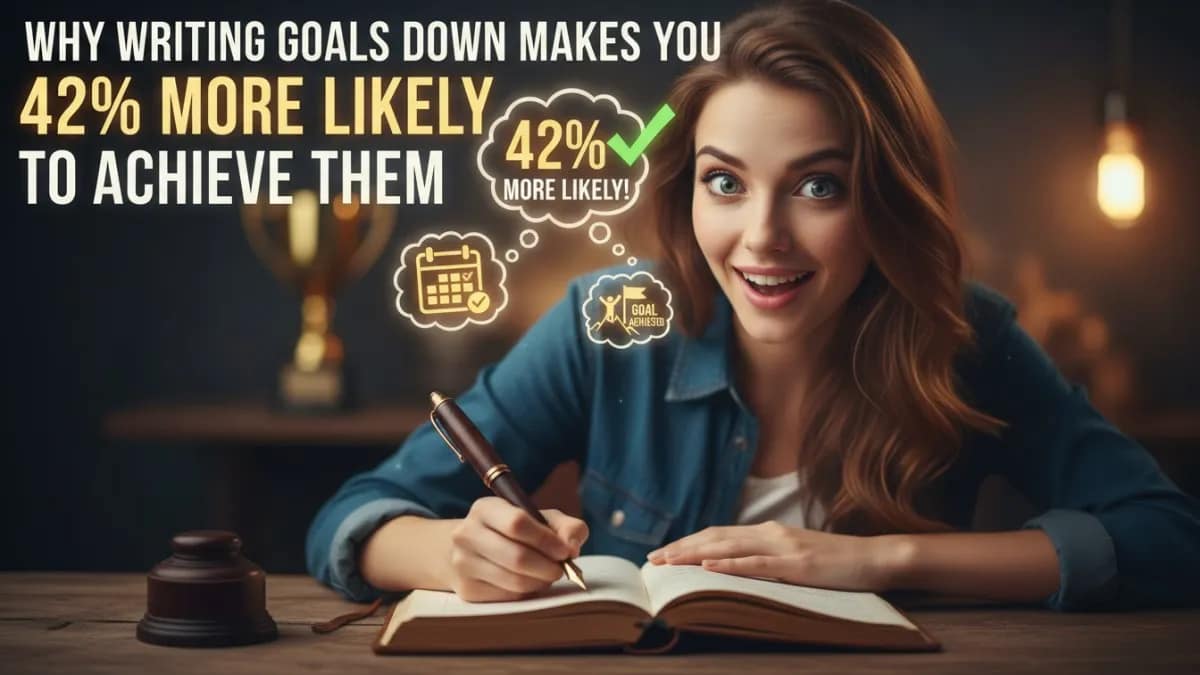 Why Writing Goals Down Makes You 42% More Likely to Achieve Them